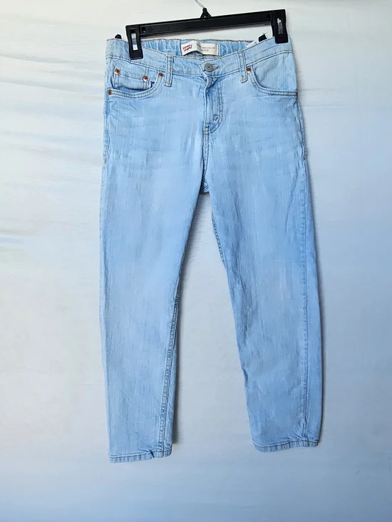 Levi's Light Blue Slim Straight Kid's Jeans - Picture 3 of 16